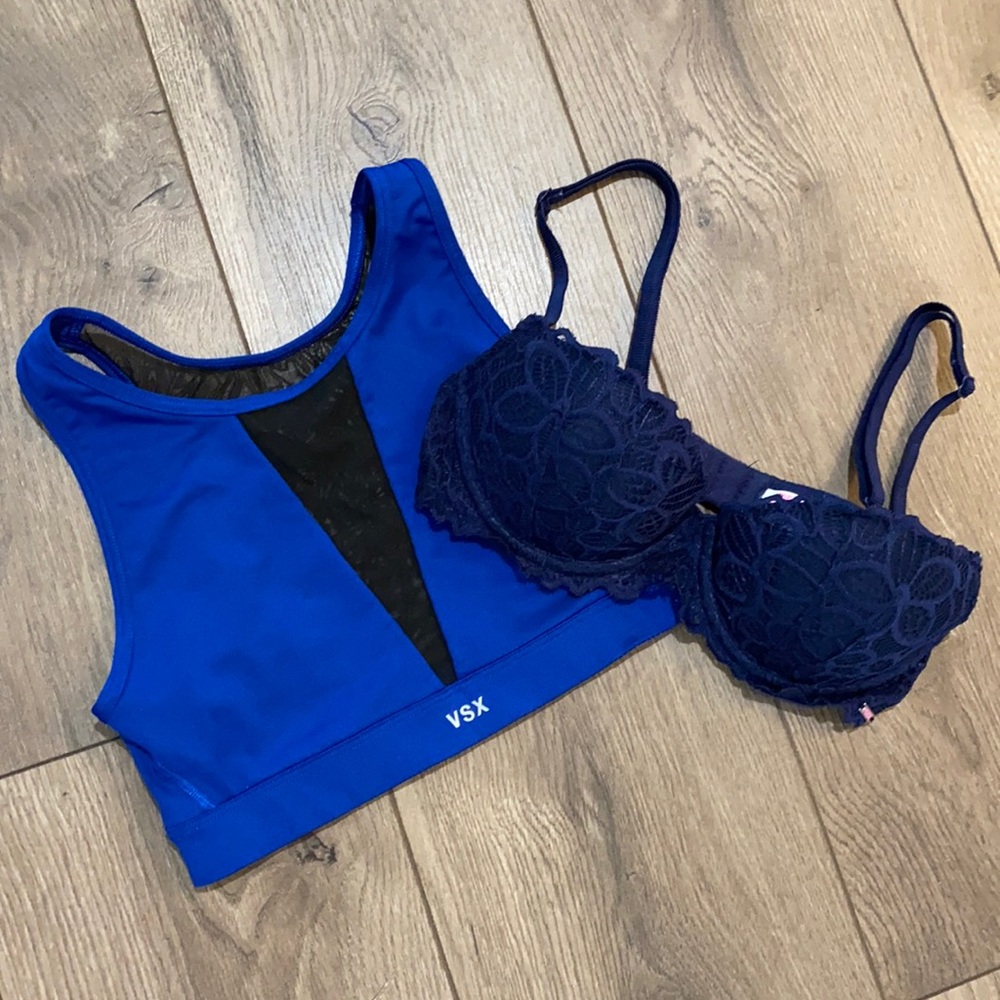 Victoria’s Secret/PINK 34A Bra & XS Sports Bra